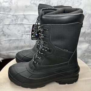 Kamik Men's Nation Pro Insulated Waterproof Winter Boots Black New Size 13